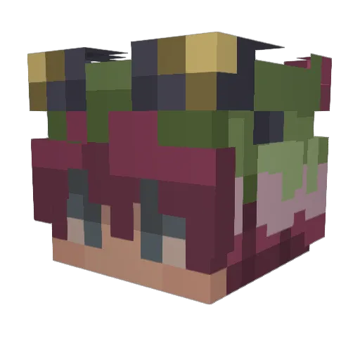 __Catch_22__ Minecraft avatar head, 3D render