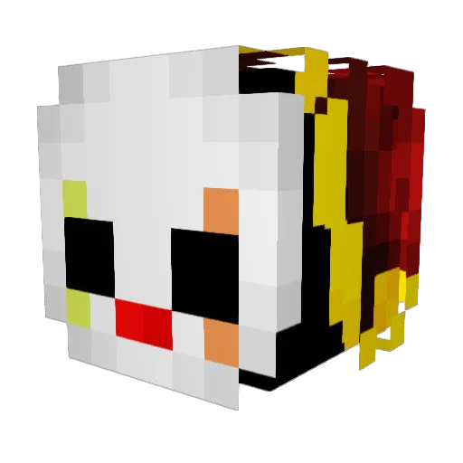 __Cheshire___ Minecraft avatar head, 3D render