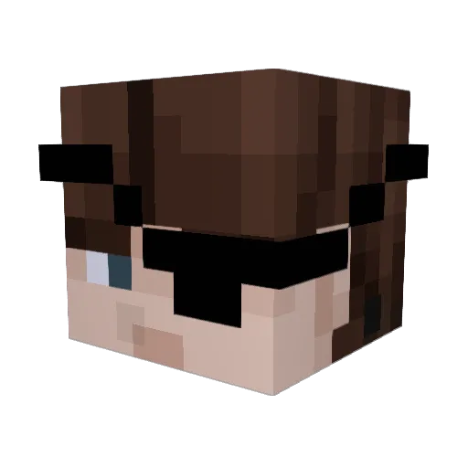 __CosMi__ Minecraft avatar head, 3D render