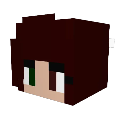 __CrazyDaisy__ Minecraft avatar head, 3D render