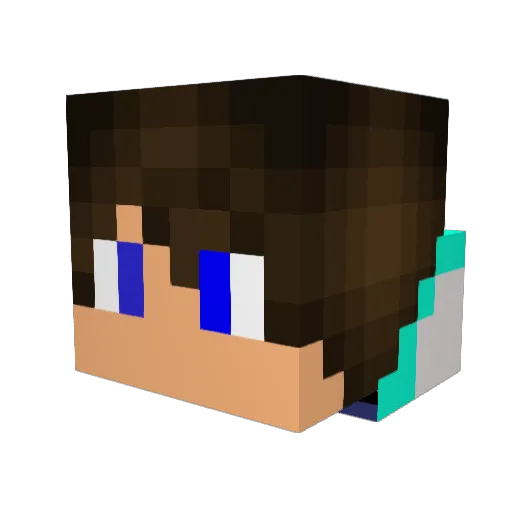 __Cyanide___ Minecraft avatar head, 3D render