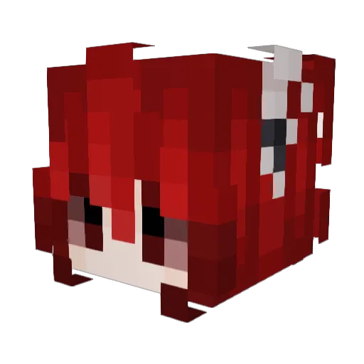 __CyberWolf__ Minecraft avatar head, 3D render