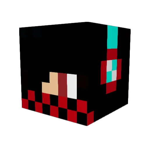 __DARSKI__ Minecraft avatar head, 3D render
