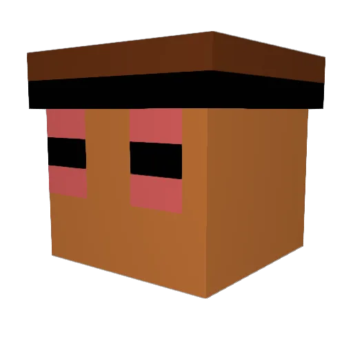__DB8__ Minecraft avatar head, 3D render