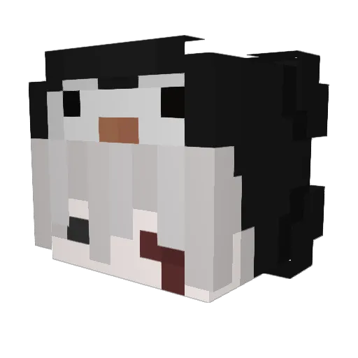 __DEMOS__ Minecraft avatar head, 3D render
