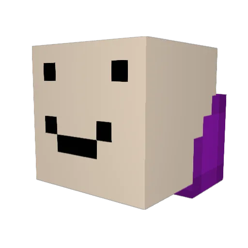 __Daft_ Minecraft avatar head, 3D render