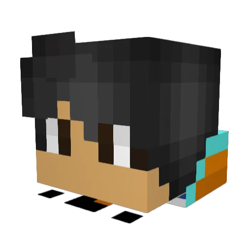 __David__h Minecraft avatar head, 3D render