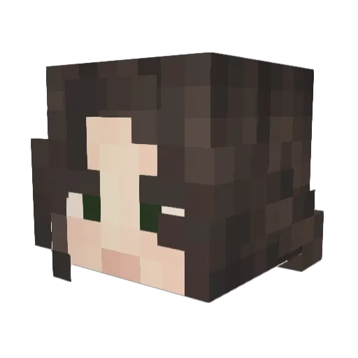 __DeadName__ Minecraft avatar head, 3D render