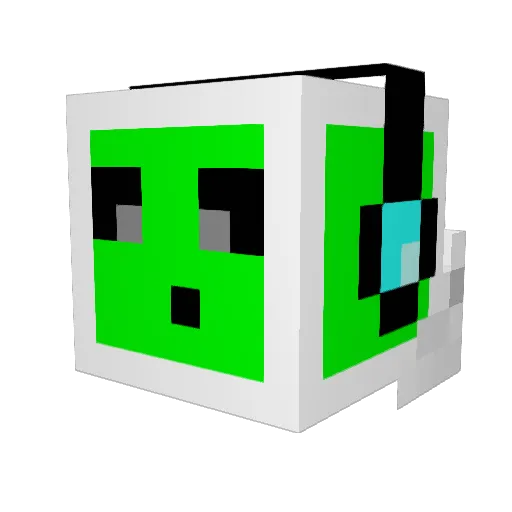 __Delirium__ Minecraft avatar head, 3D render