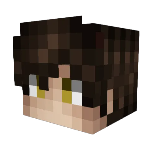 __Deus Minecraft avatar head, 3D render