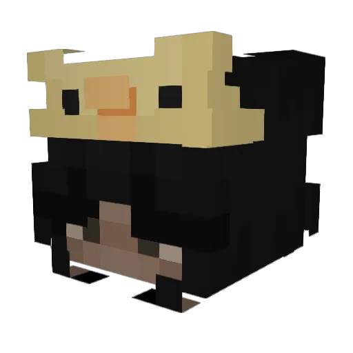 __Deusa__ Minecraft avatar head, 3D render