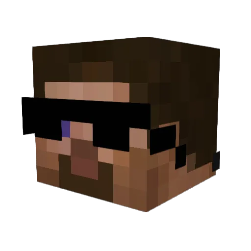 __EXC__ Minecraft avatar head, 3D render