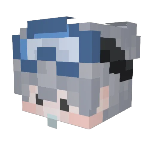 __Egu Minecraft avatar head, 3D render