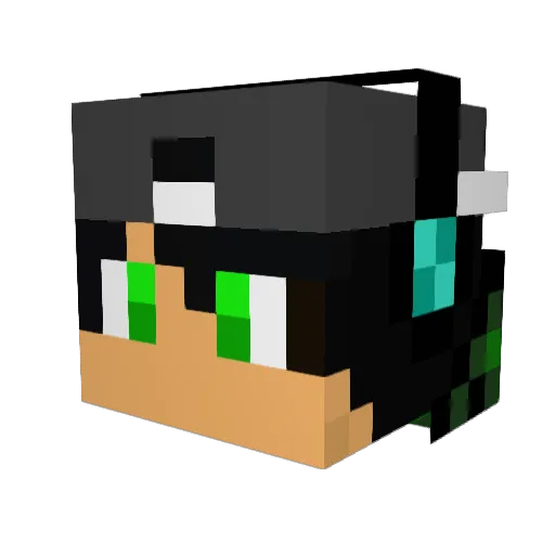 __Elbow Minecraft avatar head, 3D render