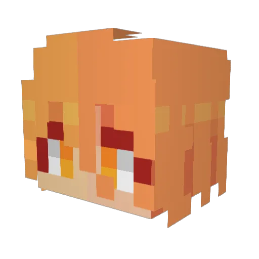 __Elyse Minecraft avatar head, 3D render