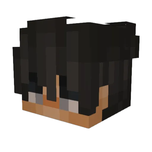 __Ema Minecraft avatar head, 3D render