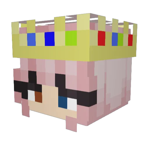 __Emmoo__ Minecraft avatar head, 3D render