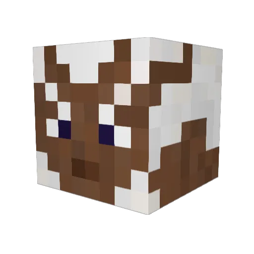 __Enrico_Pucci__ Minecraft avatar head, 3D render