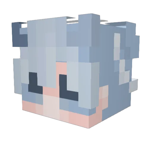 __EsTHer__ Minecraft avatar head, 3D render
