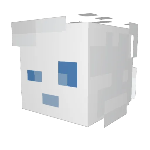 __F0__ Minecraft avatar head, 3D render