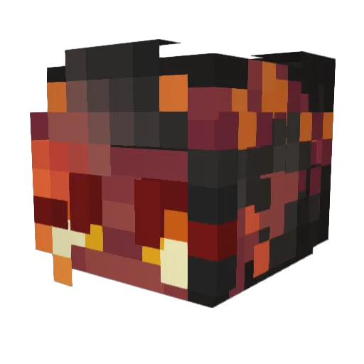 __FACETHEFLAME Minecraft avatar head, 3D render