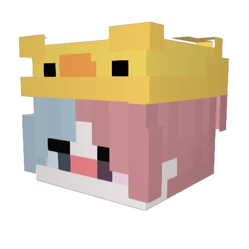 __FPS__ Minecraft avatar head, 3D render