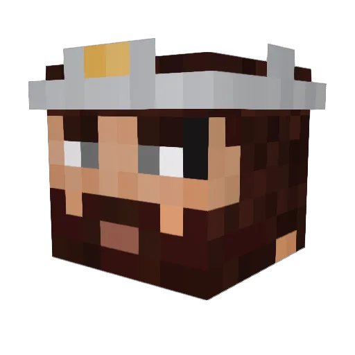 __Falcon Minecraft avatar head, 3D render