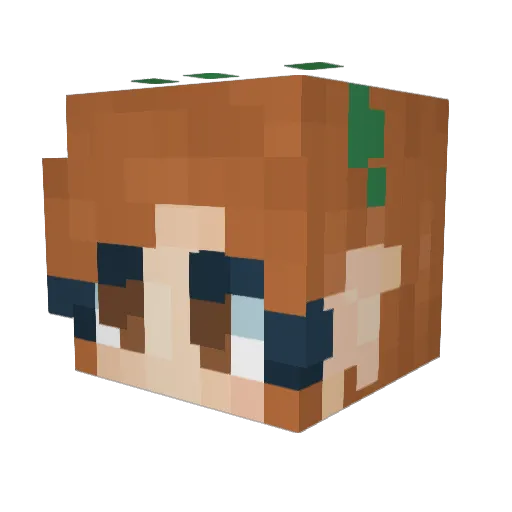 __Fawn__ Minecraft avatar head, 3D render