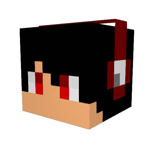 __FeCo__ Minecraft avatar head, 3D render