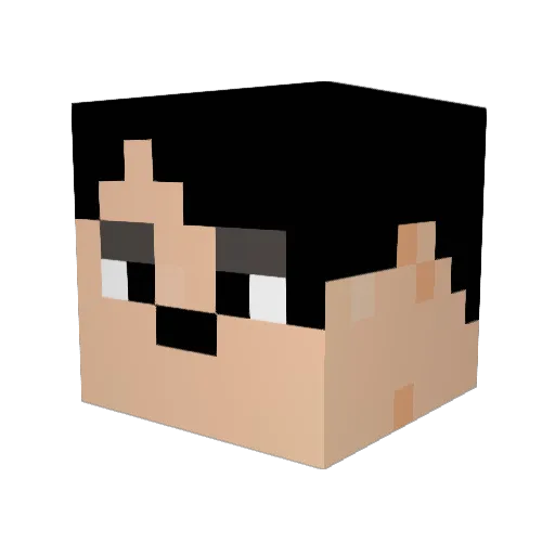 __Fiame__ Minecraft avatar head, 3D render