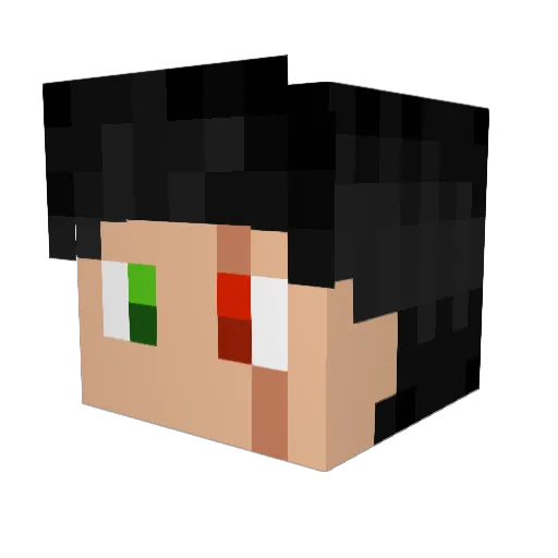 __FireStrike__ Minecraft avatar head, 3D render