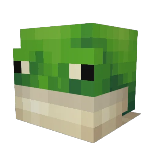 __Fluff Minecraft avatar head, 3D render