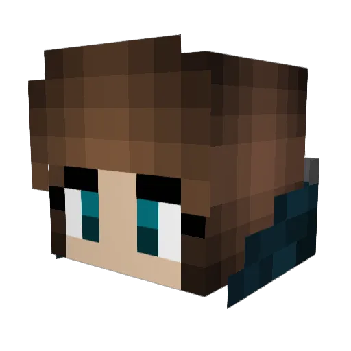 __Forgotten__ Minecraft avatar head, 3D render