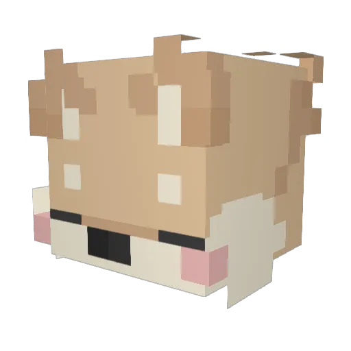 __GAME Minecraft avatar head, 3D render