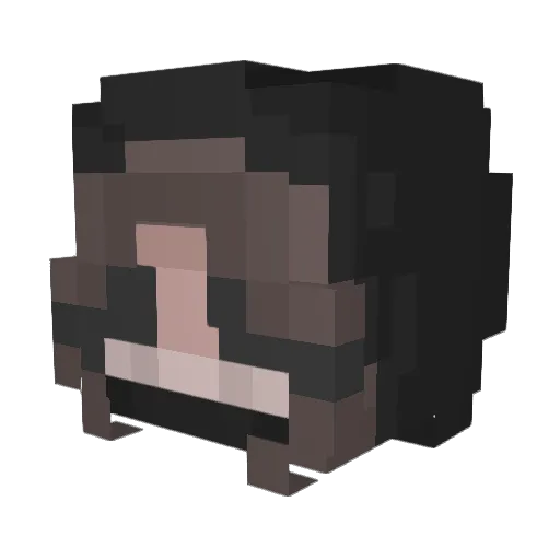 __Gato Minecraft avatar head, 3D render