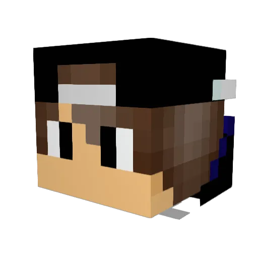 __Giulio__ Minecraft avatar head, 3D render