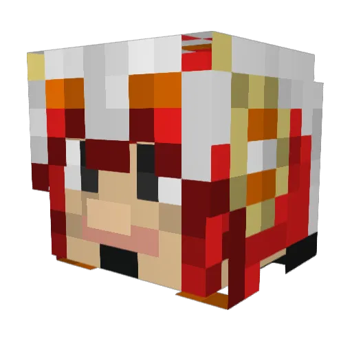 __GodUsopp__ Minecraft avatar head, 3D render