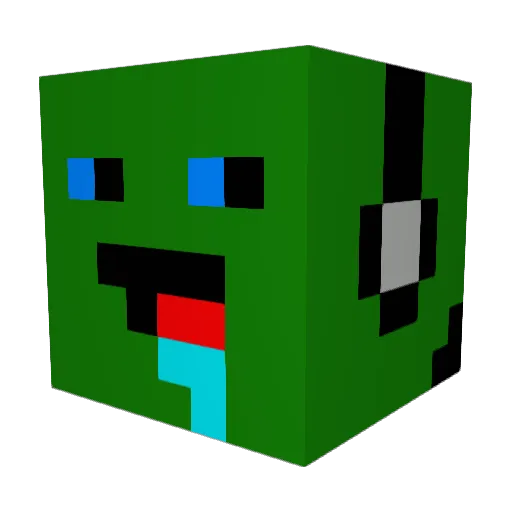 __Greezie__ Minecraft avatar head, 3D render