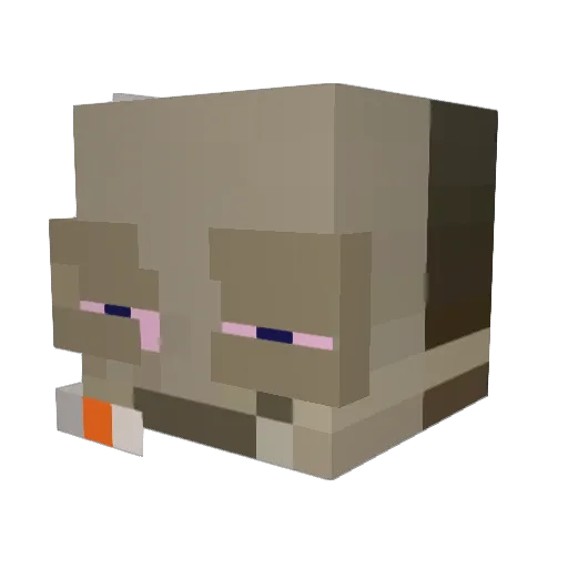 __H3RM1T__ Minecraft avatar head, 3D render