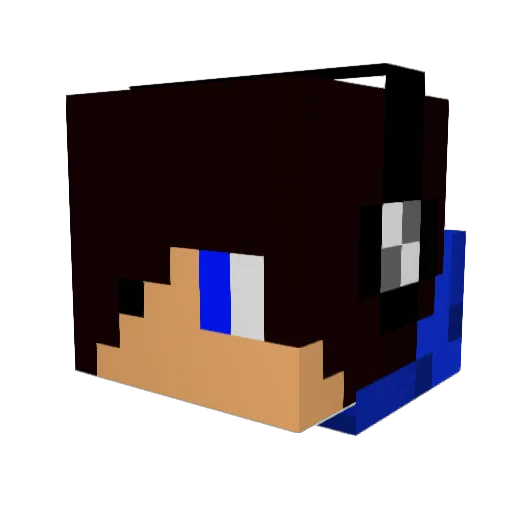 __Hansen__ Minecraft avatar head, 3D render
