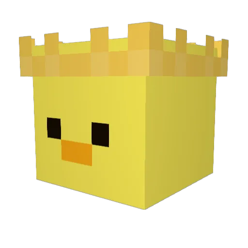 __Haribo_ Minecraft avatar head, 3D render