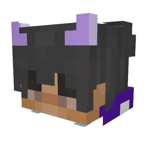 __Heroic__ Minecraft avatar head, 3D render