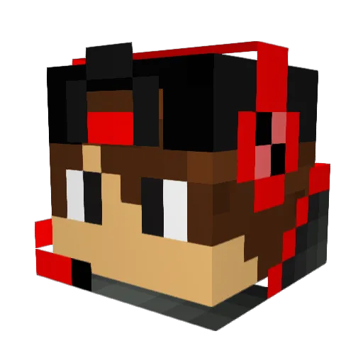 __HyPeRX__ Minecraft avatar head, 3D render