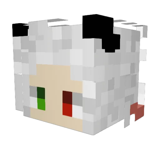 __Inori_ Minecraft avatar head, 3D render