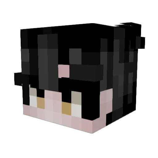 __Izanagi Minecraft avatar head, 3D render
