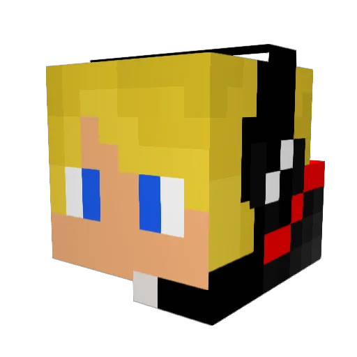 __JDB__ Minecraft avatar head, 3D render