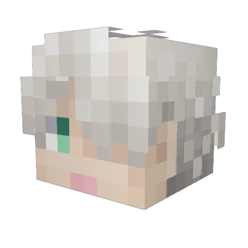 __Jacques__ Minecraft avatar head, 3D render