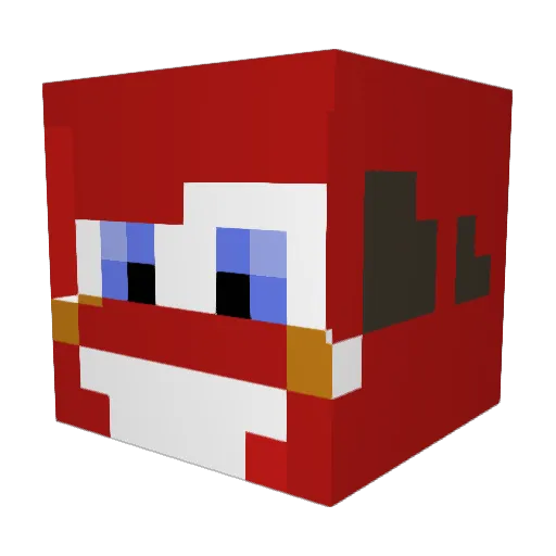 __Kachow__ Minecraft avatar head, 3D render
