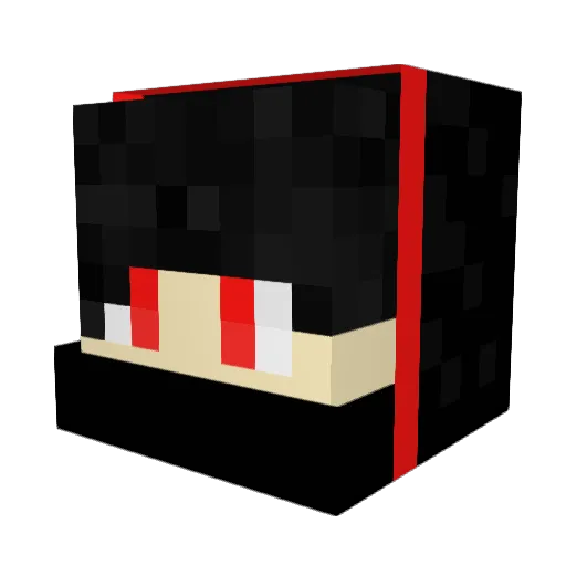 __Kaine_ Minecraft avatar head, 3D render