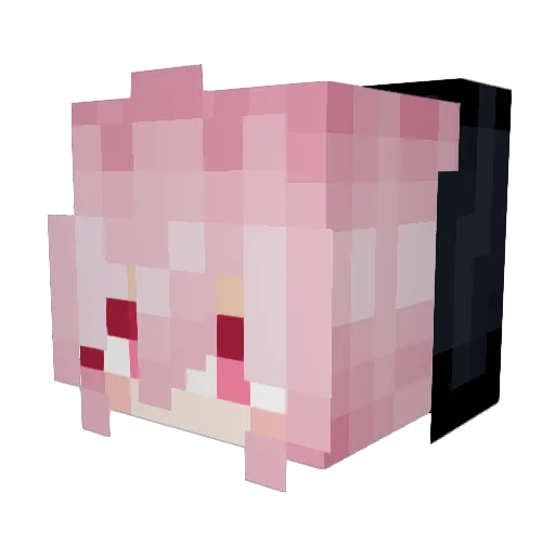 __Kaja__ Minecraft avatar head, 3D render